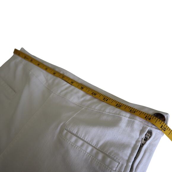 Anthropologie Pilcro Womens High Rise Denim Legging Jeans Size 27 White Crop - Picture 13 of 16